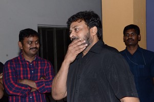 Chiranjeevi Watches Supreme Movie at Prasad Labs